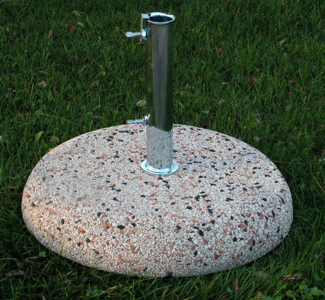 Base Per Ombrellone VONROC Rotonda Da 25kg - Adatta Per Rosolina, Recanati, Rapallo E Torbole