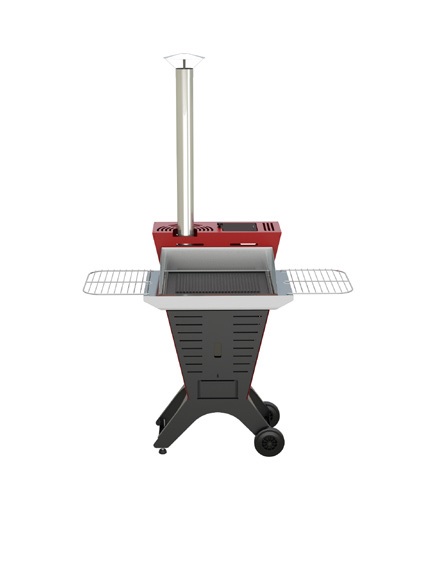 Barbecue Portatile A Pellet Poldo Easy Laminox Ghisa Ollare Lavica Con Ruote Outdoor Cooking & Eating