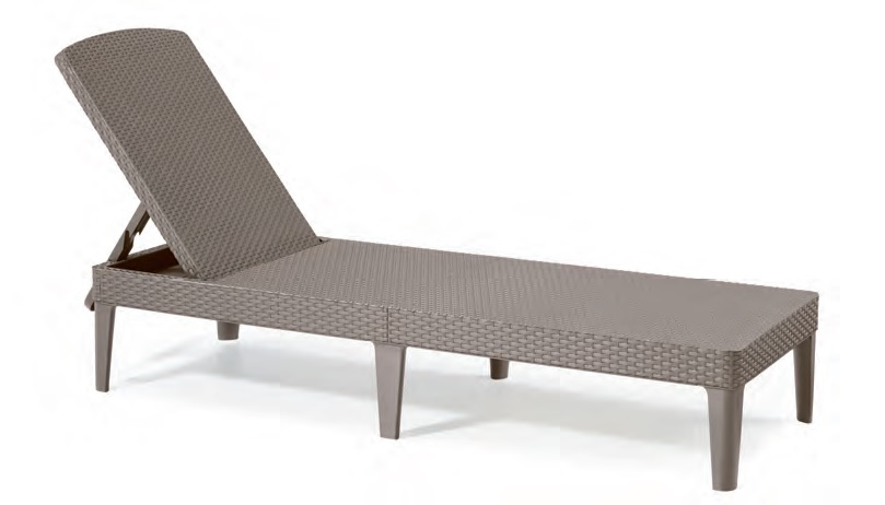 Lettino in resina Keter mod. Jaipur colore cappuccino 187x58x29h cm Lettino in resina Keter mod. Jaipur colore cappuccino 187x58x29h cm