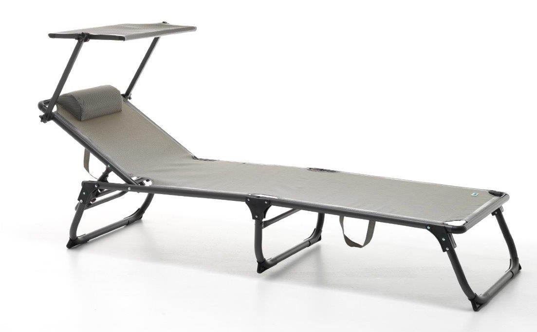 Lettino Shark alluminio Mare Reclinabile pieghevole colore antracite 187x60x30 Lettino Shark alluminio Mare Reclinabile pieghevole colore antracite 187x60x30