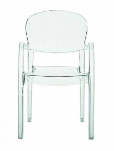 Trasparente 54/ x 55/ x 89/ cm GRAND SOLEIL Grandsoleil Upon Joker Trasparente Sedia impilabile policarbonato