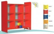 ART. 010809   ARMADIO A 9 CASELLE  MIS.100 X 40 X 105 H  COLORE ROSSO