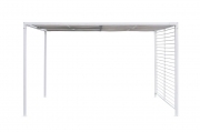 Gazebo mod. Bora misura 3x3.6 mt colore grigio in metallo