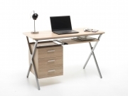 Scrivania porta pc mod. Folder colore rovere misura 120x60 cm MDF M0309-34