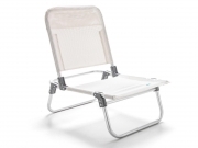 Spiaggina pieghevole Tahiti struttura alluminio tubolare 22 mm bianco M0574-08