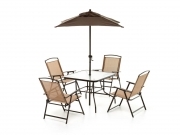 Set Ocean Bistrot tortora M0761-33 tavolo e 4 poltrone pieghevoli