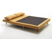 Poltrona Dream 150 letto a due posti relax colore senape misura 146x90x84 cm