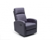 Poltrona mod. Mirella grigia recliner manuale a 3 posizioni tessuto