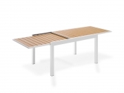 Tavolo da Pranzo Allungabile alluminio bianco mis.135/270X90XH73cm MOD. M0945-08