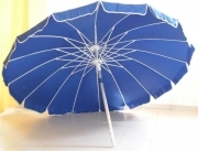 Ombrellone ALUSTAR diam. 220 cm alluminio palo 32mm, 16 strecche fibra vetro blu