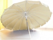 Ombrellone ALUSTAR diam 220 cm alluminio palo 32mm, 16 strecche fibra vetro ecru