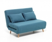 Poltrona letto Dream 150 a due posti relax colore turchese misura 146x90x84 cm