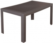 TAVOLO RESINA RATTAN MOD. URANO 80X140 MARRONE DELLA ARETA IN KIT DI MONTAGGIO