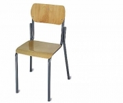 Sedia scolastica in metallo e legno mod. petite ecole