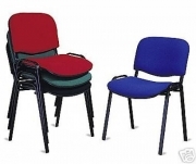 SEDIA ERGONOMICHE DA UFFICIO COLORE ROSSO IMPILABILE MADE ITALY ATTESA VENERE