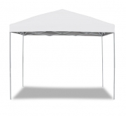 GAZEBO EASY 3x3 colore Bianco in ferro verniciato chiusura retrattile palo 25x25