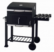 Barbecue a carbonella carbone regolabile ruote ripiano pic nic grigliate G641415