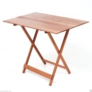 Tavolo pic nic rettangolare pieghevole in legno colore noce  misura 60x100 cm