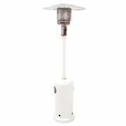 Termopatio bianco a gas fungo per esterno 13 kw con regolatore