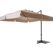 OMBRELLONE IN ALLUMINIO MODELLO ROMA CON FLAPS MISURA 3X4 PALO TELO BIANCO 250G