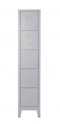 Armadio metallo acciaio portaborse 5 vani 36x40x182 cm