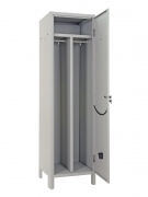 Armadio metallo spogliatoio sporco/pulito 50x50x180 cm con serratura a chiave