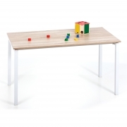 Scrivania direzione mod. Explorer 140x70x75h cm struttura metallo piano rovere