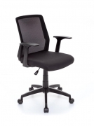 Sedia poltrona per ufficio mod MODEN braccioli pompa a gas colore nero 55x58xH87