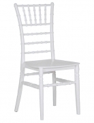SEDIA TIFFANY Bianca impilabile polipropilene certificata CATAS 42x43x92cm