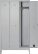 Armadio monoblocco in metallo spogliatoio misura 101x33x180 cm 3 a porte chiave