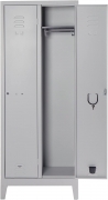 Armadio in metallo spogliatoio 69x33x180 cm a 2 porte