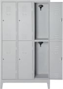 Armadio multipli spogliatoio 6 posti 101x50x180 cm con serratura a chiave