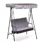 DONDOLO PLAYA 3 Posti Grigio antracite M0753-38 struttura in ferro