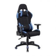 POLTRONA GAMING MOD. INDIANAPOLIS ADULTO NERA/BLU CM72x57,5xH.124/134