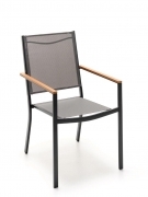 Poltrona NEWPORT Antracite art. M0750-38 in metallo 57x55xH90 cm