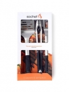 Set utensili utili durante la cottura con barbecue : Forchettone, Spatola, Pinza