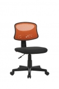 Sedia Girevole Operativa mod. Pencil colore arancione alzata a gas 43x48xH77