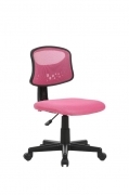 Sedia Girevole Operativa mod. Pencil colore rosa alzata a gas 43x48xH77