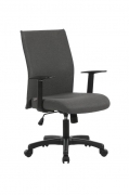 Poltroncina da ufficio in tessuto mod. Pen colore grigio 61x60xH103 cm
