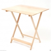 Tavolo pic nic rettangolare pieghevole in legno colore faggio  misura 60x100 cm