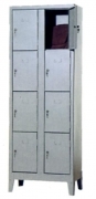 Armadio metallo acciaio portaborse 8 vani 69x40x180 cm