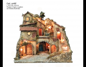 Presepe presepio artigianale napoletano San Gregorio Armeno CE40F 40X3