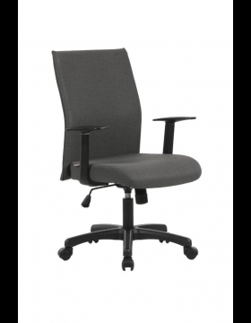 Poltroncina da ufficio in tessuto mod. Pen colore grigio 61x60xH103 cm