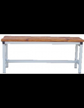 Panca da 150 cm 1,5 metri da spogliatoio metallo e legno