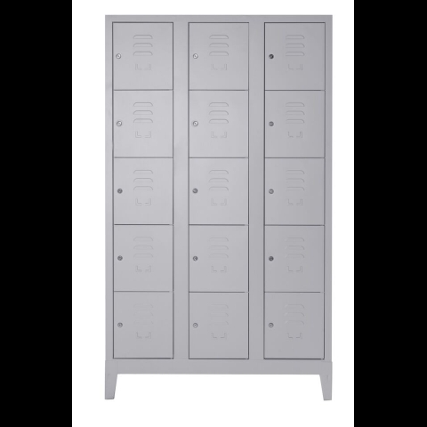 Armadio metallo acciaio portaborse 15 vani 101x40x180