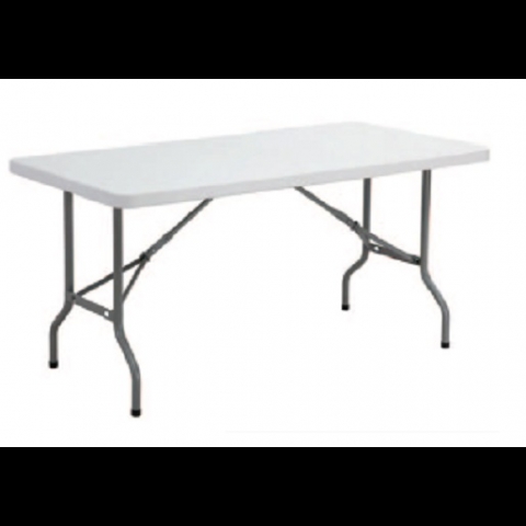 Tavolo rettangolare con gambe pieghevoli misure 122x625xH74
