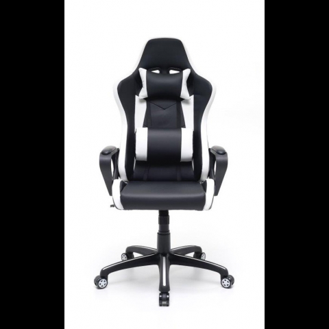 Poltrona Gaming Professional colore bianco ruote girevoli antiscivolo M0826-08