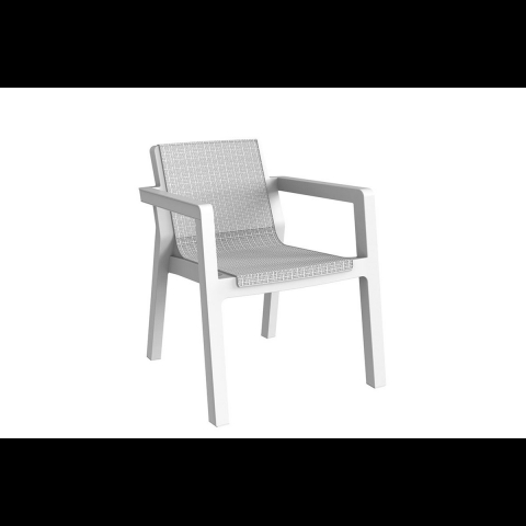 Set Toomax mod. Riviera con 4 posti 2 poltrone, divano 2p e tavolino bianco