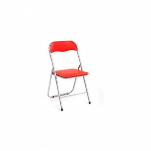Myliving n. 6 SEDIE PIEGHEVOLE IN METALLO MOD. POLO COLORE ROSSO MOD. M0614-05