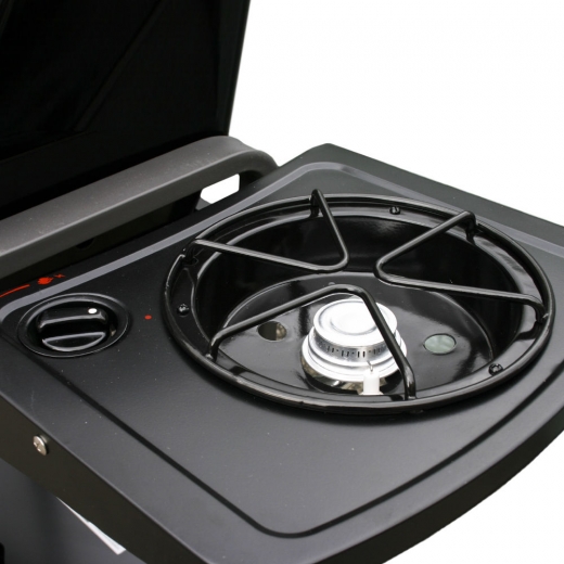 Barbecue mod. piu Saporillo a gas da 10 kw piastra in acciaio con 2 bruciatori